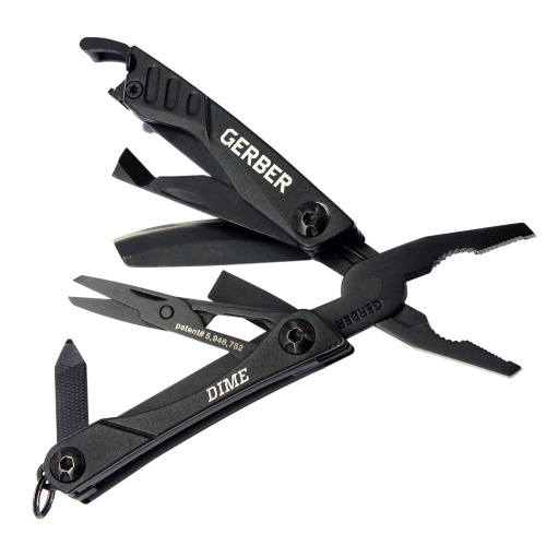 Мультитул Gerber Tactical Mini Multi-Tool Dime Black Box, черный, коробка, 30-000469 фото 2